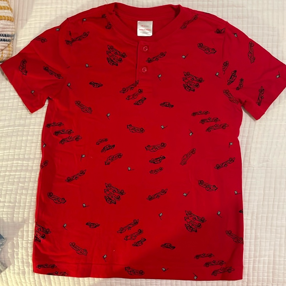 Hanna Andersson Red race car tshirt